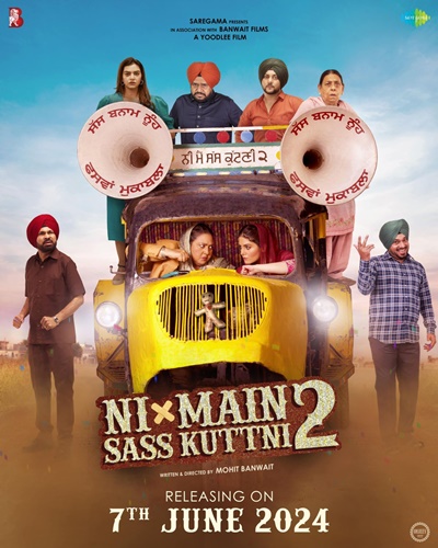 Ni Main Sass Kuttni 2 (2024) Punjabi ORG HDRip 480p 500MB 720p 1GB ESubs